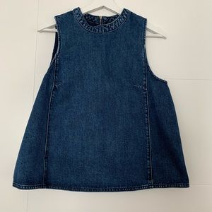Sweet Jean back zipper top from Anthropologie
